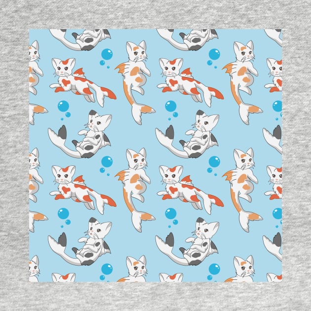 Catfish Pattern Blue by BiscuitSnack